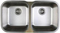 Blanco Stellar Series Equal Double Bowl Undermount Stainless Steel Sink