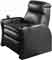 Berkline Majestic 45004 Home Theater Black Leather Vinyl Combo ChaiseLounger