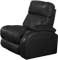 Berkline Savoy 45008 Contemporary Home Theater Black Leather Vinyl Combo ChaiseLounger
