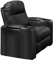 Berkline Hollywood 45094 Home Theater Black Leather Vinyl Combo ChaiseLounger