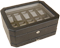 Wolf Designs Black 10 Piece Watch Box With Drawer