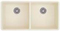 Blanco Precis Undermount 16" Biscuit Equal Double Bowl Sink