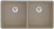 Blanco Precis Undermount 16" Truffle Equal Double Bowl Sink