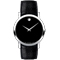 Movado Museum Black Leather Mens Watch