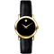 Movado Museum Gold-Plated Leather Ladies Watch