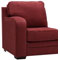 Palliser McKenna Series Hazelnut Leather Right Arm Loveseat Sectional