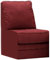 Palliser McKenna Series Hazelnut Leather Armless Loveseat Sectional