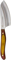 New West KnifeWorks Fusionwood Harvest Mini Chopper Chef Knife
