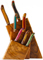 New West KnifeWorks 7 Slot  Figured Teak Knifeblock