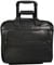 Tumi Black Alpha Collection Wheeled Compact Leather Computer Brief Case