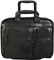 Tumi Black Alpha Collection Wheeled Deluxe Expandable Leather Brief With Computer Case
