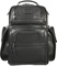 Tumi Black Leather Alpha Collection T-Pass Business Class Brief Pack