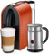 Nespresso U Pure Orange Espresso Machine Bundle