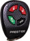 Audiovox Prestige 4 Button Carbon Fiber Replacement Transmitter Red Led