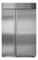 Sub-Zero 48" Built-In Side-By-Side Classic Stainless Steel Refrigerator