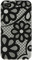 Luxmo iPhone 4 Black Lace Crystal Design Case