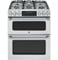 GE Cafe 30" Stainless Steel Free-Standing Double Oven Gas Range