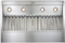 Best 46" Brushed Stainless Steel Hood Liner Insert