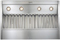 Best 58" Brushed Stainless Steel Hood Liner Insert