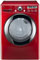 LG Large Capacity Wild Cherry Red Gas Steam Dryer