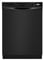 Whirlpool 24" Black Built-In Dishwasher