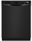 Whirlpool 24" Black Built-In Dishwasher