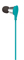 AT&T JIVE Turquoise In-Line Mic Earbuds
