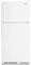 Whirlpool White Top Freezer Refrigerator