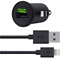Belkin iPhone 5 Car Charger + Charge/Sync Lightning Connector To Usb Cable 4ft