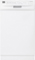 Frigidaire White 18" Built-In Dishwasher