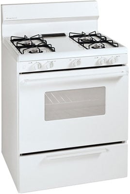 Frigidaire 30" White Freestanding Gas Range