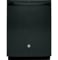 GE 24" Hybrid Stainless Steel Interior Black Built-In Dishwasher