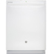 GE 24" Hybrid Stainless Steel Interior White Built-In Dishwasher