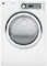 GE 7.5 Cu Ft White Front Loading Gas Steam Dryer
