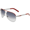 Gucci Medium Grey Gradient Aviator Unisex Sunglasses