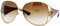 Gucci Womens Gold Havana Brown Gradient Sunglasses