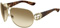 Gucci Tortoise Shield Aviator Ladies Sunglasses