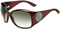 Gucci Womens Brown Gradient Lens Burgandy Sunglasses