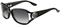 Gucci Grey Gradient Crest Ladies Sunglasses