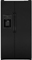 GE 21.9 Cu Ft Black Side By Side Refrigerator