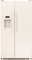 GE 21.9 Cu Ft Bisque Side By Side Refrigerator