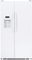 GE 21.9 Cu Ft White Side By Side Refrigerator