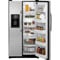 GE 25.3 Cu. Ft. Clean Steel Side-By-Side Refrigerator