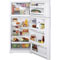 GE GTH18HBTWW White Top-Freezer Refrigerator