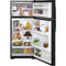 GE GTH18HCTBB Black Top-Freezer Refrigerator