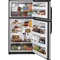 GE GTL21KCXBS CleanSteel Top-Freezer Refrigerator