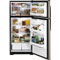 GE Hotpoint HTM17CBTSA Metallic Silver Top-Freezer Refrigerator