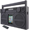 iHome Black Portable FM Stereo Boombox