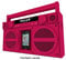 iHome Pink Portable FM Stereo Boombox
