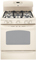 GE 30" Bisque Free-Standing Gas Range With Warming Drawer